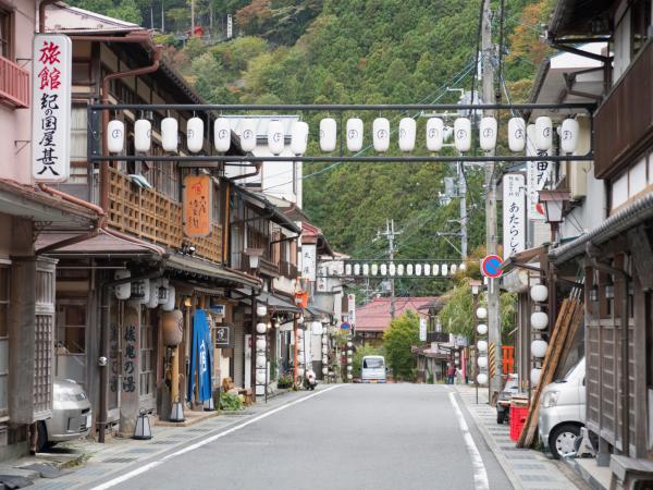 天川村の町並み