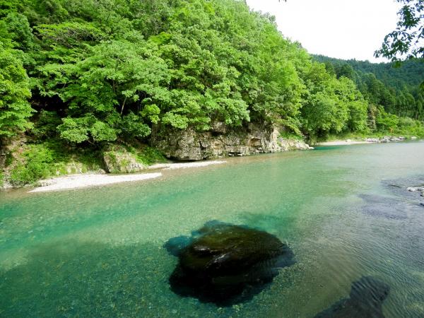 客席から見える板取川