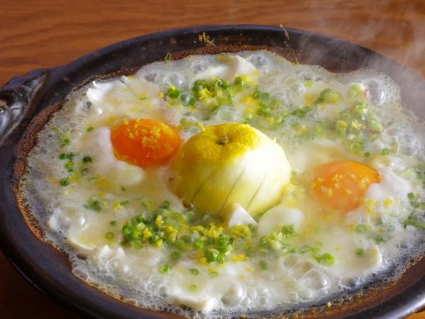 柚子が丸ごと一個入ったお雑炊